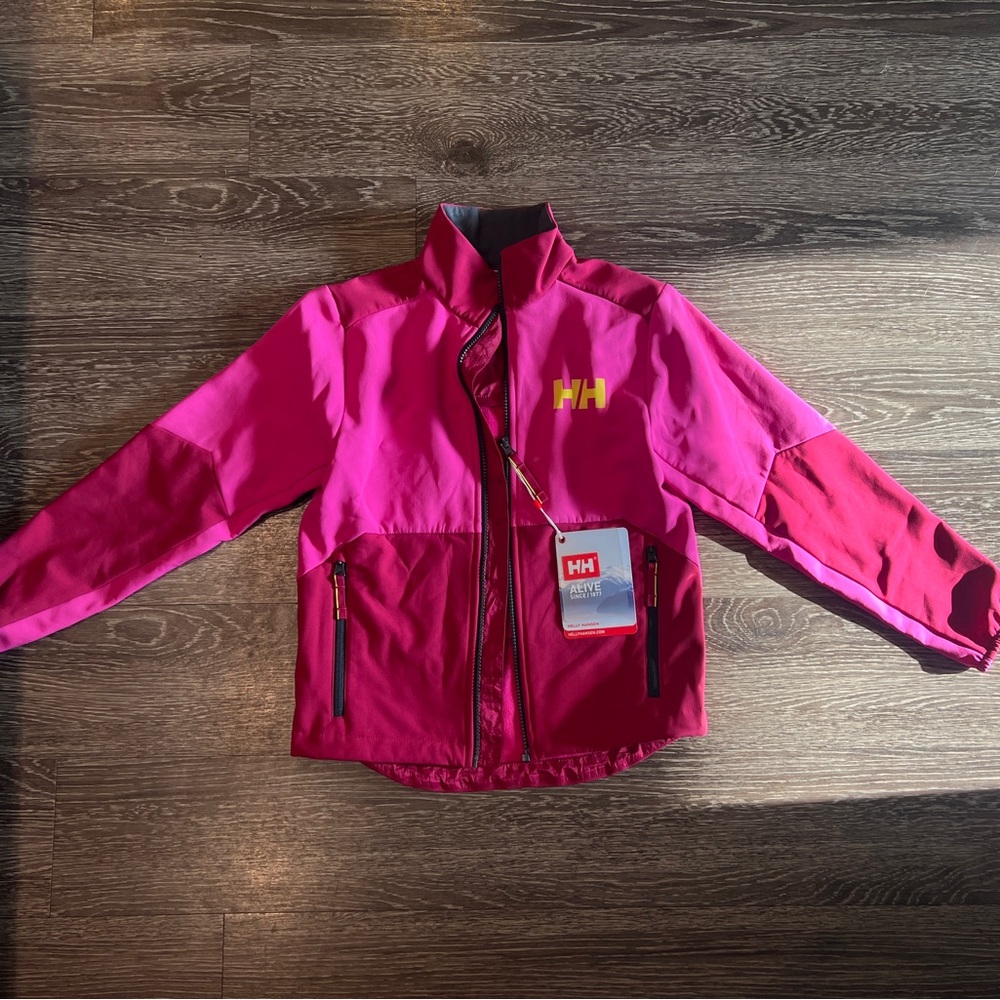 Brand New with Tags Helly Hansen Fuchsia and Crimson Softshell Ski Jacket